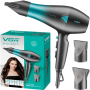 Sèche-Cheveux Pliable 1200/1600W VGR V455 - Moteur DC, Double Tension, 2 Vitesses, Compact et Puissant