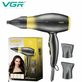 Sèche-Cheveux Pliable VGR V461 1200/1600W Or Double Tension 2 Vitesses - Moteur DC Efficace pour Voyage et Maison