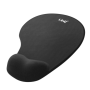 Tapis de Souris Ergonomique LinQ - Protège Poignet, Design Noir MP2421 pour Confort Optimal
