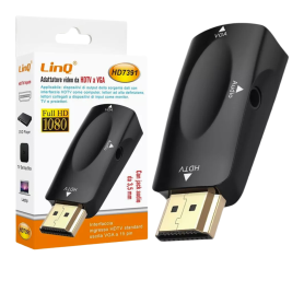LinQ HD7391 VGA to HDMI Adapter - Seamless Display Conversion Solution