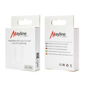 "Adaptateur Lightning / Jack 3,5 mm Mayline - Profitez de votre musique en toute simplicité"