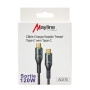 Type-C / Type-C Cable Nylon Braid 120W - Compatible iPhone/Samsung - Nylon Braid 1M (Mayline)