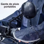 Poncho à Gants Imperméable Bleu | Protège-vous de la Pluie avec Style et Confort