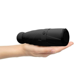 Parapluie Compact Noir avec Housse de Rangement - Léger et Résistant pour Toutes Météos