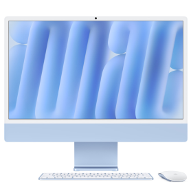 Achetez iMac Retina 4.5K 24" Bleu - 16Go RAM 256Go SSD Apple M4 GPU 8 coeurs AZERTY MWUF3FN/A