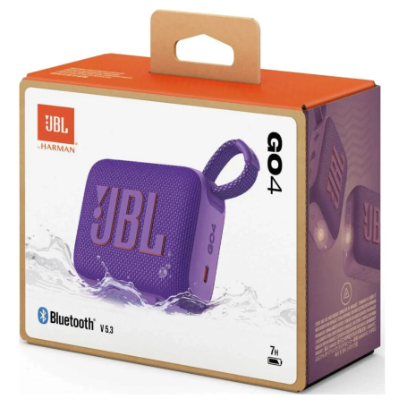 Buy JBL Go 4 Purple Bluetooth Speaker - Portable, Waterproof, 7H Playtime