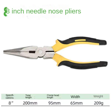 "Pinces à Long Nez 8 pouces (200 mm) – Précision et Durabilité pour Tous Vos Projets"