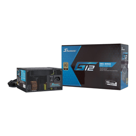Seasonic ATX 850W 80+ Gold Power Supply - G12 GC-850 | Reliable, Efficient PSU