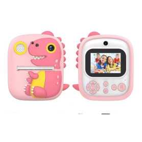 Appareil Photo Instantané pour Enfants - 12MP Photo & Vidéo 1080p - Design Dragon Rose