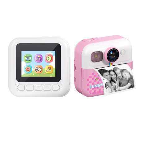 Instant Print Camera for Kids 12MP 1080p Video - Pink Unicorn Fun Gift for Young Photographers