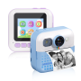 Instant Print Camera for Kids - 12MP Photo 1080p Video - Fun Blue Green Dinosaur Design