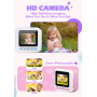 Instant Print Camera for Kids - 12MP Photo 1080p Video - Fun Blue Green Dinosaur Design