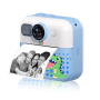 Instant Print Camera for Kids - 12MP Photo 1080p Video - Fun Blue Green Dinosaur Design