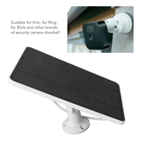 Panneau Solaire 5W USB-C Monocristallin pour Surveillance Extérieure - Efficacité et Durabilité