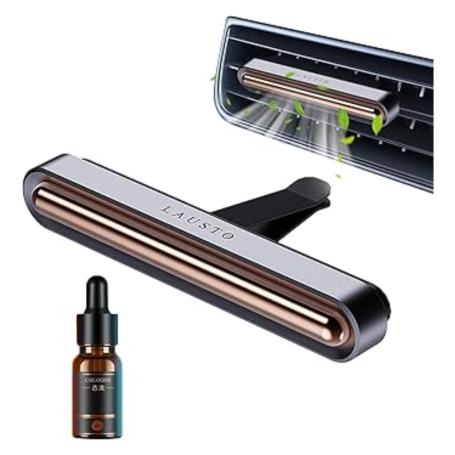 Parfum Voiture pour Tesla Model Y/3 Gris Spatial avec 4 Recharges - Fraîcheur Premium