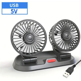 Ventilateur de Voiture USB 5V F410 - Refroidissement Efficace et Silencieux