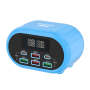 RELIFE RL-309U 6-Port Smart Charger Blue - Fast Charging Hub for All Your Devices