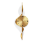 LED Wall Clock Type A 30x80 cm Gold Modern Timepiece for Stylish Interiors