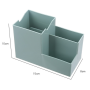 Desk Organizer Pen Holder - Plastic - White 48x44cm