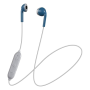 JVC HA-F19BT-AH Wireless Earbuds Blue/Gray Lightweight Bluetooth Earbuds with Premium Sound
