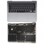 Châssis Complet Apple MacBook Pro 16" Argent A2141 avec Batterie et Clavier QWERTY - Grade A - Achat en Ligne