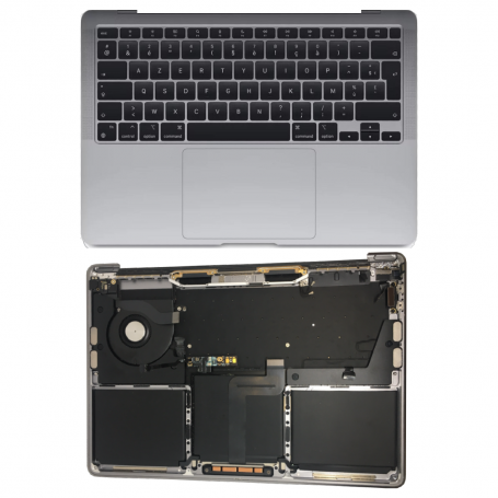 Châssis Complet Apple MacBook Pro 16" Argent A2141 avec Batterie et Clavier QWERTY - Grade A - Achat en Ligne