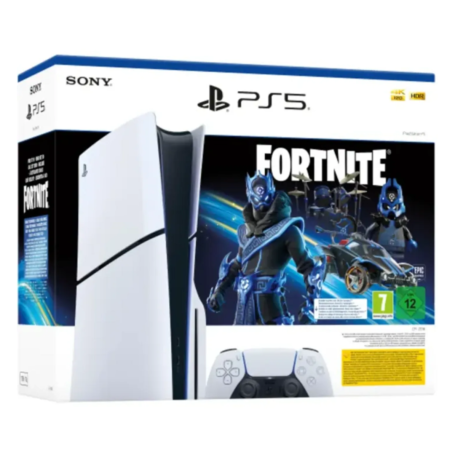 Console Sony PlayStation 5 Standard Slim 1To Blanc Bundle Fortnite Étoile Cobalt - Offres Exclusives et Disponibilité