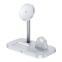 Benks Infinity 3-in-1 Wireless Charging Stand - Ultra-Fast Speed & Elegant Design in White