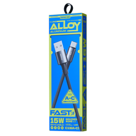 REMAX C13 3A Velocity Braided USB/USB-C Cable 15W 1.2M - Durable Aluminum Alloy Design