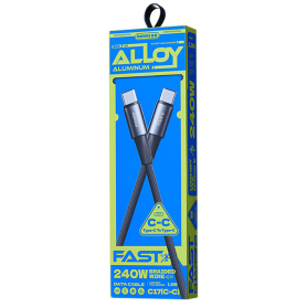 REMAX C17 Velocity 240W Fast Charging USB-C Cable 1.2M Black - Durable Braided Design