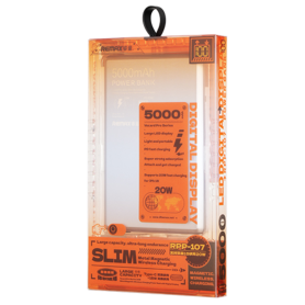 Power Bank 2-en-1 Magnétique REMAX Vocard Pro 5000mAh - Charge Rapide 20W - Ultra Fin 9mm - Bleu