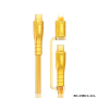 Câble 2-en-1 Type-C & Lightning REMAX Prime RC-C165 - Charge Rapide 60W - Alliage Zinc - 1.2M Or