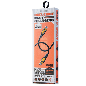 REMAX Ruinay Series RC-C111 60W Fast Charging USB-C Cable 1M Black - Efficient & Durable Charging Solution