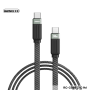 Câble de Charge Rapide USB-C 30W Remax Janker 1M - Noir tressé et durable pour appareils Type-C