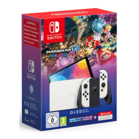 Console Nintendo Switch OLED avec Mario Kart 8 et Abonnement 12 Mois NSO - Offres Exclusives