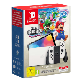 Buy Nintendo Switch OLED Console Super Mario Wonder Bundle + 12-Month NSO | Best Gaming Deal