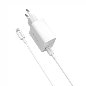 Chargeur Rapide 45W USB-C Devia Rocket Series EU - Blanc | Power Delivery Efficace