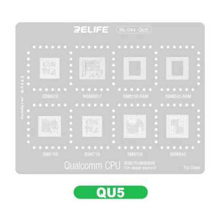 Pochoir en Acier pour CPU - QU5 | Haute Précision & Durabilité pour Réparations Informatiques