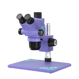 Microscope Trinoculaire RL-M6T Pro-B11 RELIFE Violet avec Interface 0,5 CTV - Précision et Performance pour Laboratoires