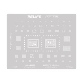 Plaque de Rebillage IC iPhone 16 - Modèle RL-044 IPZ15 - Compatible A18/A18 Pro - Qualité Premium