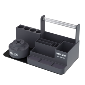 Boîte de Rangement Rotative Multifonction RELIFE RL-001H Gris - Gain de Place et Design Innovant