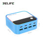RELIFE Q2 120W 8-Port GaN Charger - Fast & Efficient Charging in Sleek Blue Design