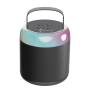 Techmade Speaker Karaoke TM-K2-BK Black Portable Bluetooth Speaker with Wireless Mic & LED Lights