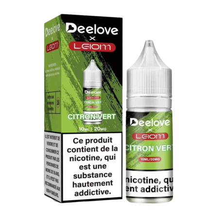 E-Liquid Replacement Oil 10ml by Deelove x Leiom 2% Nicotine Green Lemon Flavor