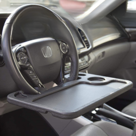 Table de Voiture Multifonction - Support pour Ordinateur Portable - Noir - Compact et Pratique