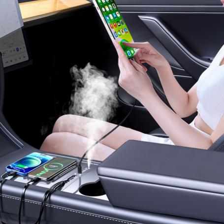 27W Smart Car Aromatherapy Docking Station - Enhance Your Drive with Relaxing Scents