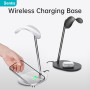 Benks Grand Pro Headphone Stand - 15W Wireless Fast Charging & Stable Design - Sleek Black Finish