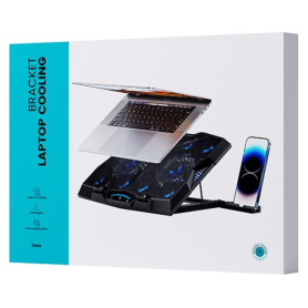 Benks SR08 Laptop Cooling Pad Black - Enhance Performance with Power Style & Versatility