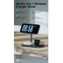 Benks Infinity 3-in-1 Wireless Charging Stand - Ultra-Fast Speed & Elegant Design in White