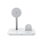 Benks Infinity 3-in-1 Wireless Charging Stand - Ultra-Fast Speed & Elegant Design in White